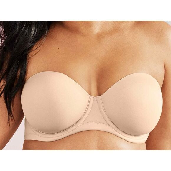 Wacoal NWT Red Carpet Underwire Strapless Bra Full Figure Size 36DDD Natural Nud - Picture 4 of 5